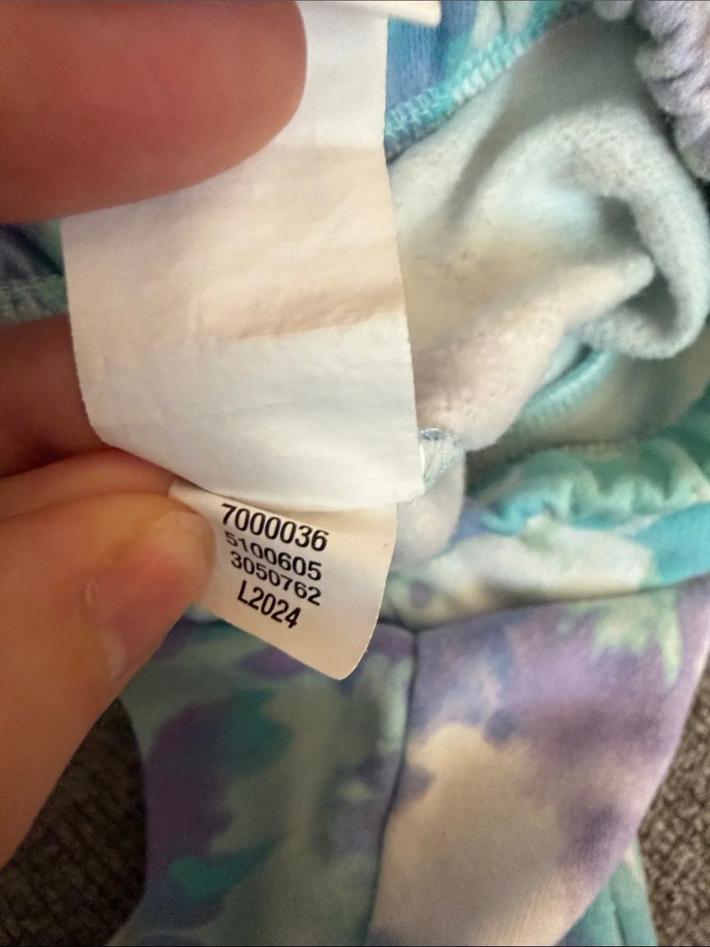 The Children's Place Tie-Dye Star Sweatshirt & Pants Set - Aqua, Purple, Cream - Picture 11 of 11